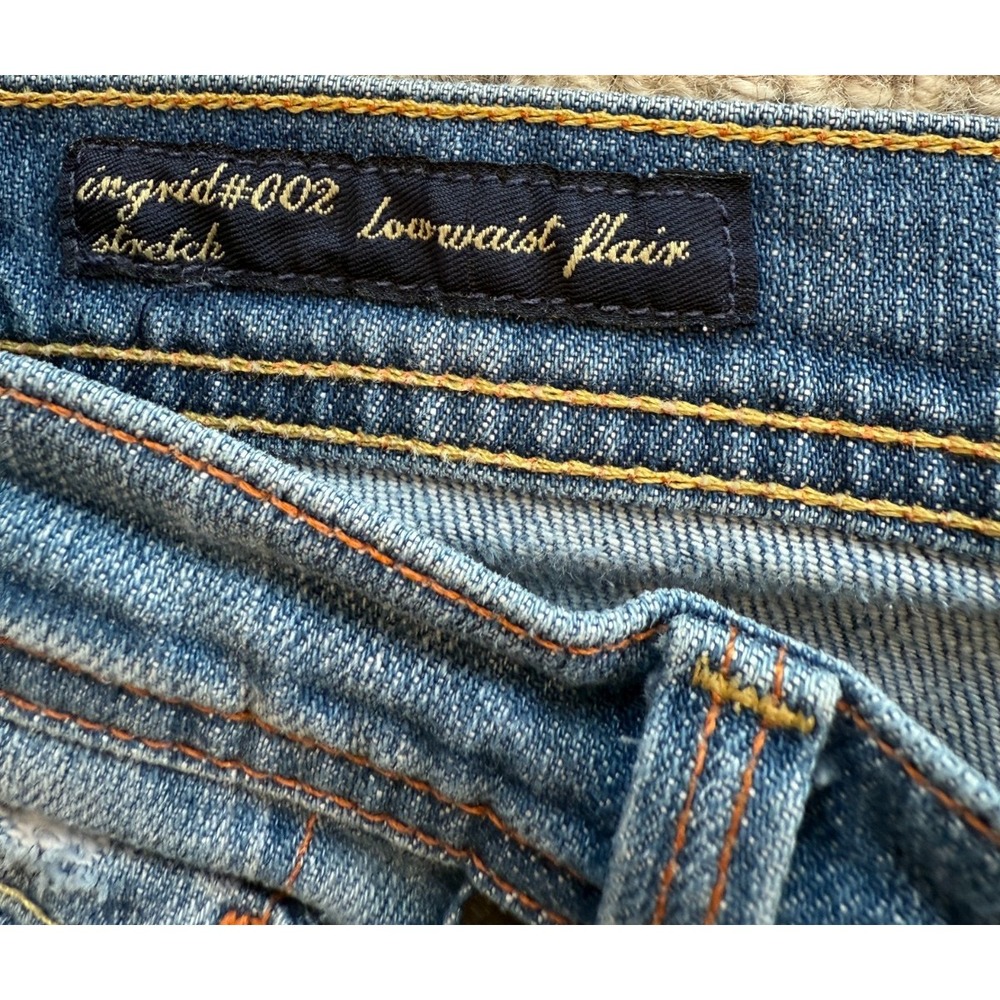 Y2K Citizens of Humanity Blue Ingrid Low Waist Flair Stretch Jeans USA Retro 26 - Picture 4 of 9